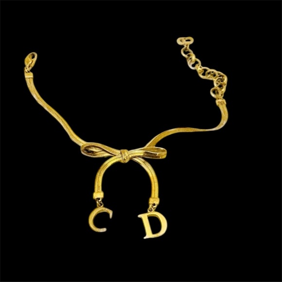 Dior Bracelet w/CD Logo (dangling from the Bow) ✨ - Picture 3 of 11